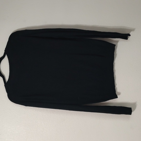 Wildfox No. 9 Black Pullover V-Neck Gold Sequins Size M - Picture 3 of 7